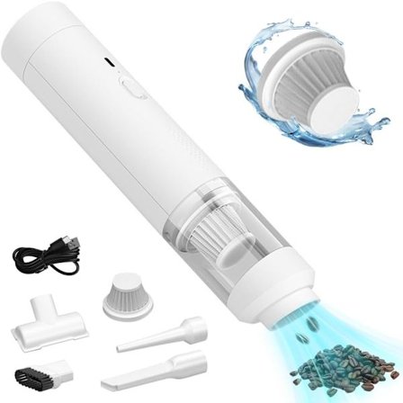 11000 Pa Håndholdt Støvsuger Kraftfuld USB C Hurtig Opladning Håndholdt Støvsuger Vaskbart HEPA Filter Mini Støvsuger Kæledyrshår Bil Kontor Hjem