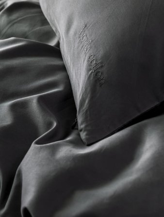 Borås Cotton Cloud Putetrekk Sateng-Antrasitt 50x70