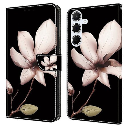 Samsung Galaxy A36 5G/A56 5G -kotelo magneettilukolla, 3D-kuvioitu nahkalompakko puhelinkotelo