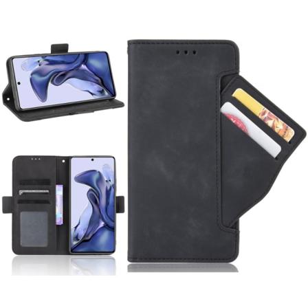 Xiaomi Mi 11T / 11T Pro Plånboksfodral PU-Läder 6-FACK Winston V Black