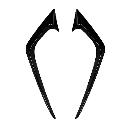 Bil Front Bumper Splitter Spoiler Dekorativa Trimmar Dimljus Canard För Fiesta St Mk6 2012-2017 Glo