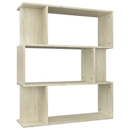 Vidaxl Bokhylla/rumsavdelare Sonoma-ek 80x24x96 Cm Konstruerat T Brun