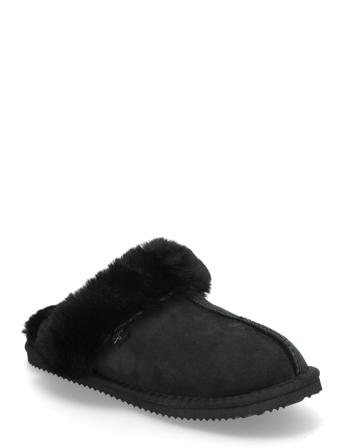Rhbrisbane Shearling Reversed Slipp Aamutossut Tohvelit Black Rosemunde