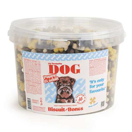 My favourite DOG - Kjeks Mini Bones med vanilje 1,3 kg - Hund - Hundegodbiter & tyggebein - Belønningsgodbiter for hund - ZOO.no