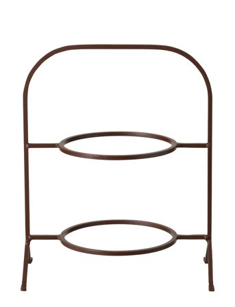 Costa Nova Tallerkenstativ 2 Niveauer - Brown - ONE SIZE