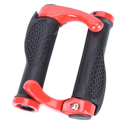 Carbon Styre Cykling Mountain Bike Lock-on Cover Rød onesize Red onesize