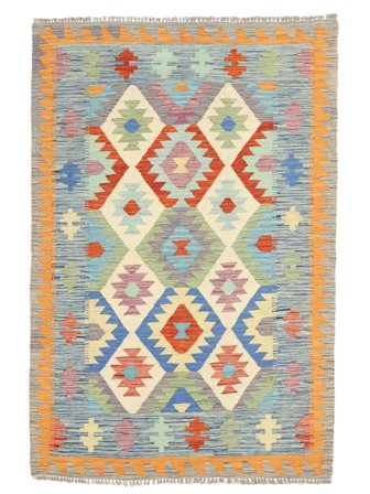 Kelim Afghan Old Style Teppe 122X172 Brun/Mørk Grå Ull, Afghanistan