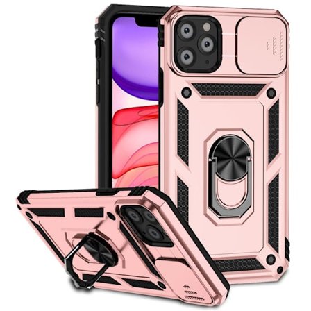 iPhone 11 Pro Case with Ring holder - Rose gold