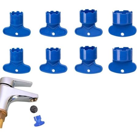 8 Dele Vandhane Belufter Nøgle Værktøjssæt til Køkkenvask Badeværelse Vask Kompatibel med M16.5 M18.5 M21.5 M24