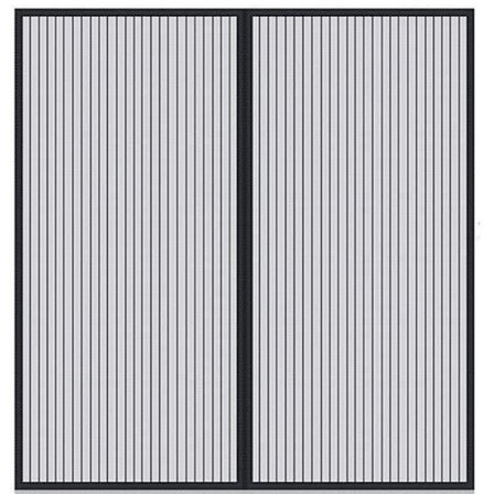 Magnetisk insektnet til vinduer, magnetisk insektdør myggenet skydedør med magneter mod myg og insekter, fint net, med velcro