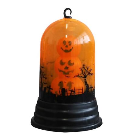 Halloween Hodeskalle/Gresskar Lampe Skjerm med LED Lys Batteridrevet Henge Lykt Ornament Fest Hjem Kontor Skrivebord Stemning Dekor Gresskar