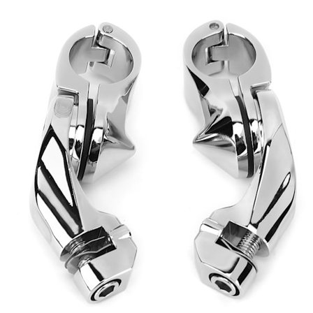 Par Foot Pegs Mount Silver Fotstödsfäste Passar FLHTCU 1984‐2019