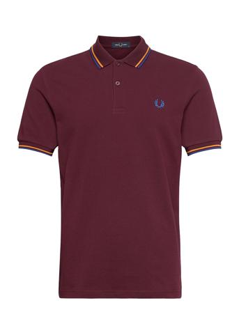 Twin Tipped Fp Shirt Polos Short-sleeved Punainen Fred Perry