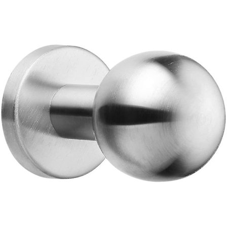 Kuleknappen på den runde kransen, V2a rustfritt stål, matt