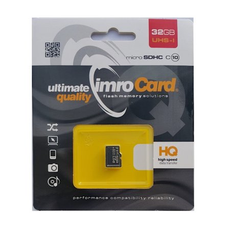 32GB microSDHC Klass-10 UHS-1 Minneskort