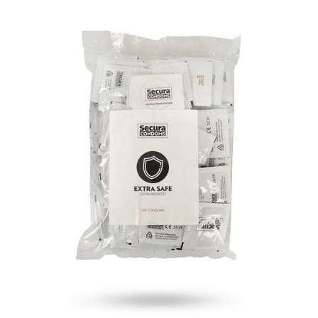 Extra Safe 100-pack Kondomer - Vuxen.se - Flerpack kondomer, kondomer i storpack