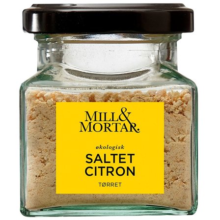 Mill & Mortar Saltet Citron Ø 40 g, Helse & Madvarer, Krydderier, Øvrigt