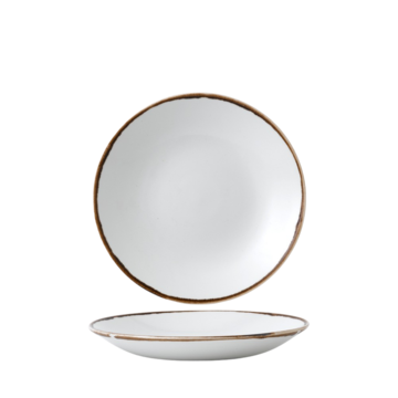 TALLRIK DJUP HARVEST VIT/BRUN