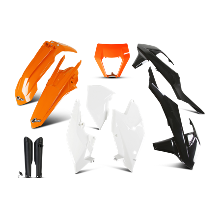 Enduro Plastic Set UFO Volledig - KTM 450 EXC-F SIX DAYS 2017-2019