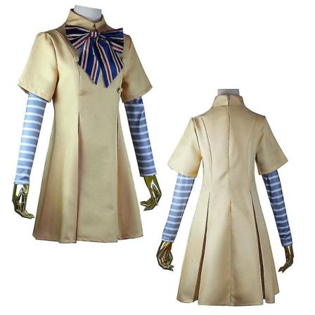 M3gan Cosplay Costume Dress Ai Doll Robot Megan Dress Dress with wig 150cm Dresses S-160cm