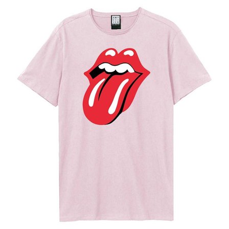 Amplified Unisex Vuxen Tongue The Rolling Stones T-Shirt M Rosa
