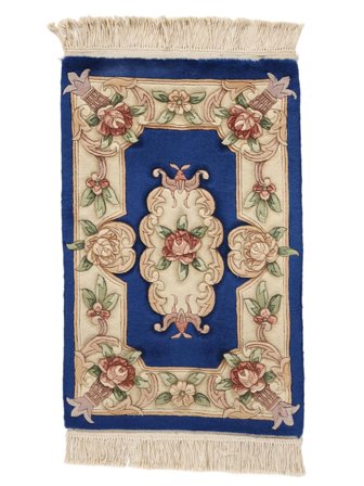 Orientalischer China 90 Line Teppich 60X90 Orange/Braun Wolle, China