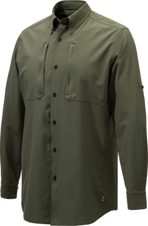 Beretta Men's Plain Lightweight Shirt Men long-sleeved shirts Green XL