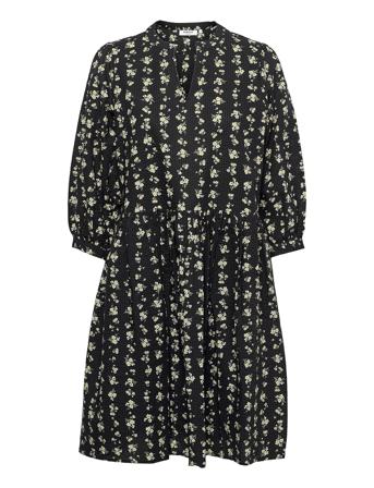 Clarabel 3/4 Dress Aop Black MOSS COPENHAGEN