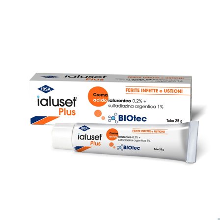 Ialuset Plus Crema 25g - Crema Antibatterica e Cicatrizzante