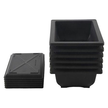 6-pack Bonsaipkrukor - Klassiska Djupa Vattentrayer med Inbyggt Nät - för Växter, Blommor, Kryddor, Plast