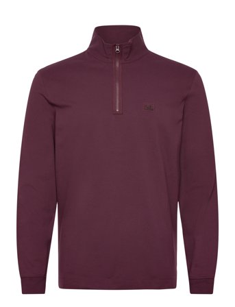 C.P. Company Stretch Piquet Half-Zip - Burgundy - S