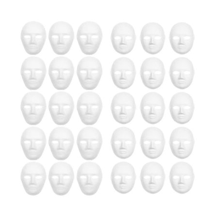 30-pack Pappersmasker i 2 storlekar Skapa konstnärliga hantverksprojekt från väggdekorationer till teater