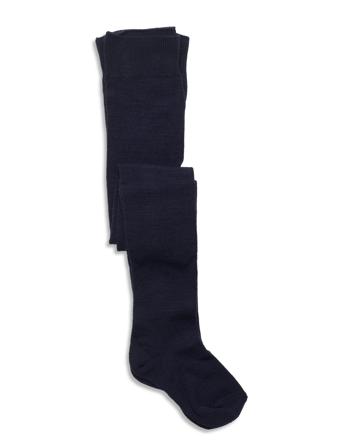 Tights 1P Bag Wool Plain Rws Socks & Tights Tights Marineblå Lindex*Betinget Tilbud