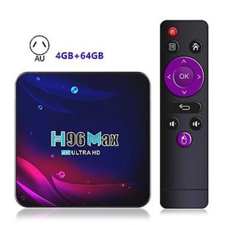 Android 11 Smart TV-box för hemmet, hög prestanda mediaspelares för sovrum (AU-kontakt 4GB64GB)