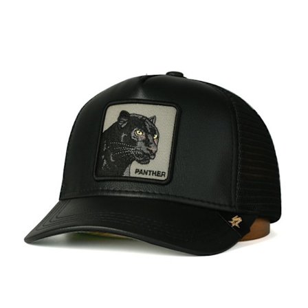 Black Panther Mesh Keps Baseball Keps Trucker Cap Läder