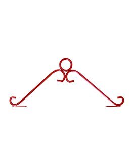 Broderibeslag av tinn Rød - Ateljé Margaretha