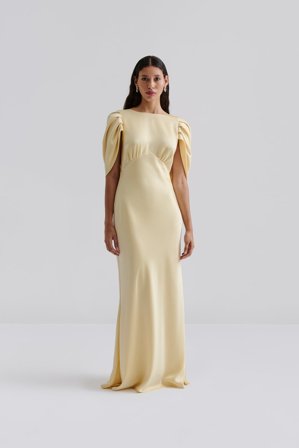 Malina - Louise maxi dress - XXL - Lemon