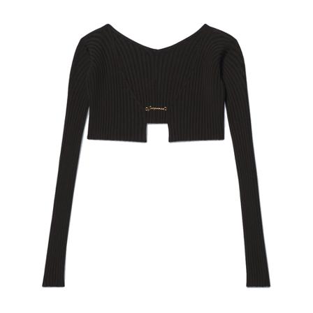 Jacquemus, Top Zwart, Dames, Maat:XS,polyester