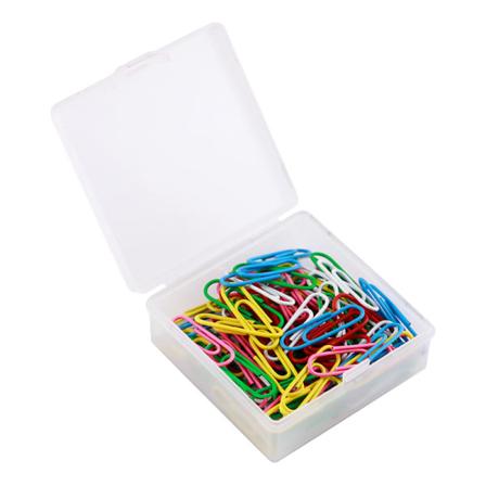 100 papirklips, 29mm fargede papirklips, forskjellige farger, papirklips for papirarbeid kontor skole og personlig bruk