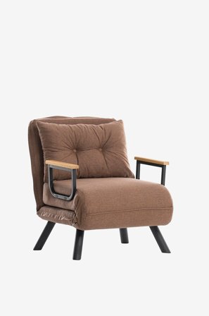 Hanah Home - Bäddsoffa 1-sits - Sando - Brun - Bäddsoffor - Från Homeroom