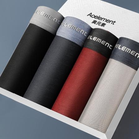 4 STK menns Undertøy Underbukser Pustende menns Boxer 3 l