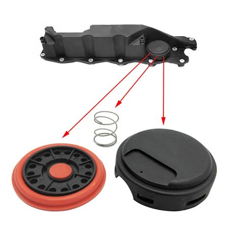 Reparationssats för membran till ventilkåpa för Volvo S80 II AS V70 BW XC60 I II XC90 C 3.2L Dieselmotor Cylinderhuvudkåpa Ventil