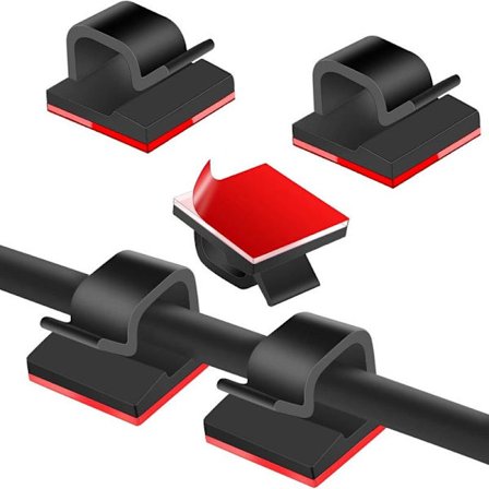 120 stk. Kabelklemmer. Selvklæbende håndtag - XF8-