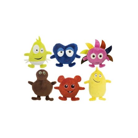 BABBLARNA Gosedjur 6st Olika Flerfärgade
