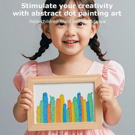 Squeegee Art Børns Malersæt, 20 stk. DIY Ranbow Skrabe Kunst, Børns Maleri