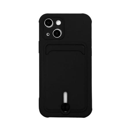 Mobilfodral Med Korthållare Svart Iphone 13