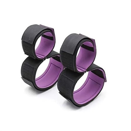 Sexprodukter för vuxna BDSM Sex Bondage Erotisk Bondage Sängspel Set Kvinnor Handbojor Ankelmanschetter Restraints Sexleksaker för Par Nytt