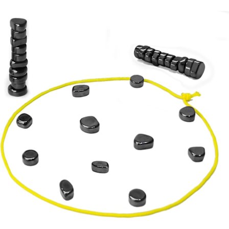 Magnetisk skakspil, Magnetisk skakspil med brikker, Magnet spil med snor, Magnet spil til 2-4 spillere