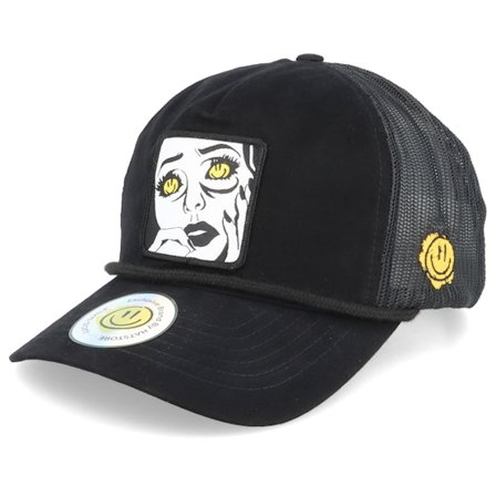 Lucid Smile - Schwarz trucker Cap - Smile Eyes Patch Bachelor Black/Mouse Trucker @ Hatstore