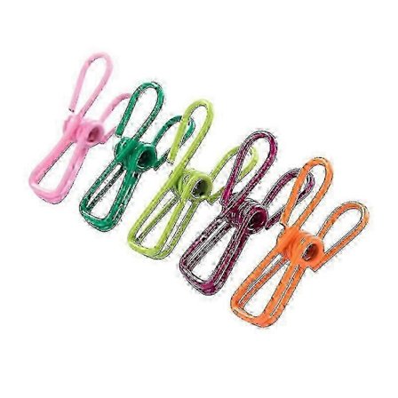 10-pak farverige universalclips, lavet af metal, 5,5 cm x 1,7 cm x 3 cm